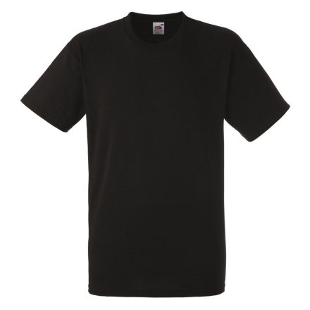 Fruit Of The Loom Heavy Cotton - unisex környakú póló, fekete