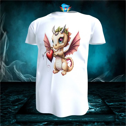 Valentin napi póló - sárkányos #007