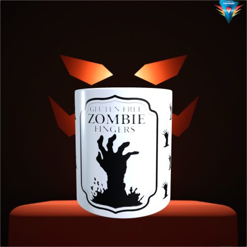 Halloween mintás fehér bögre #033