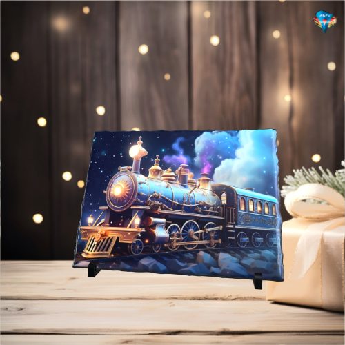 Karácsonyi kőlap - dísz 15x20cm  #007