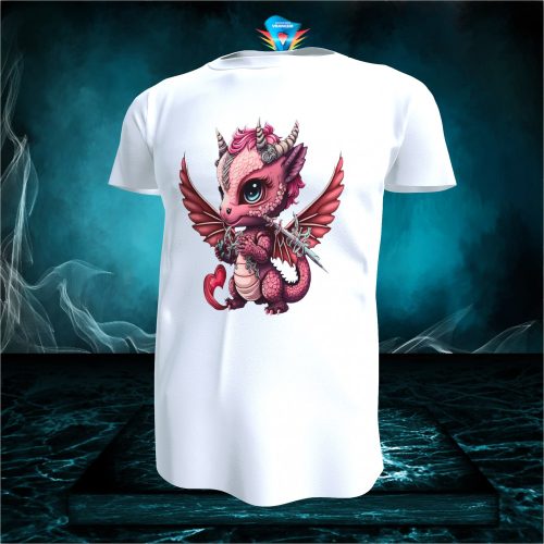 Valentin napi póló - sárkányos #009