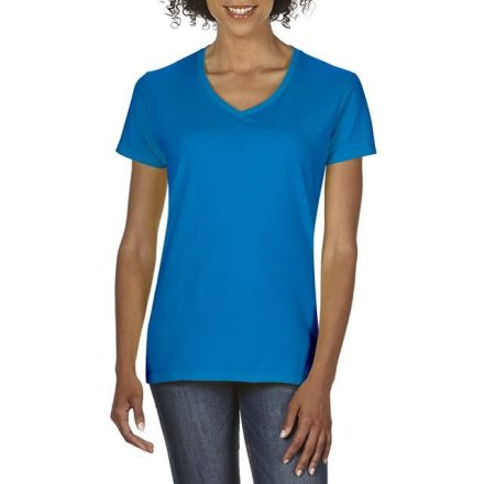 Gildan Premium Cotton Ring Spun - Női, V-nyakú