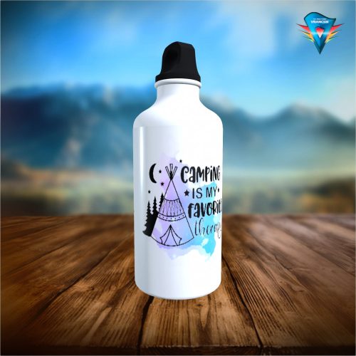 Kemping mintás alumínium kulacs #001