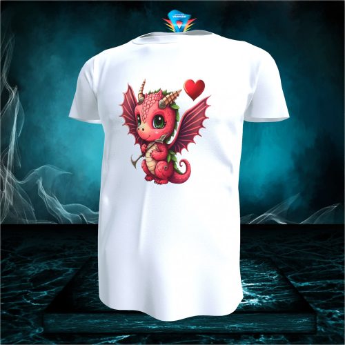 Valentin napi póló - sárkányos #005