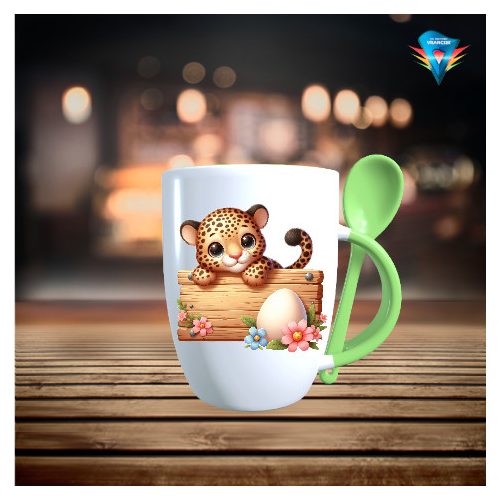 Húsvéti kanalas bögre színes belsővel és füllel#008