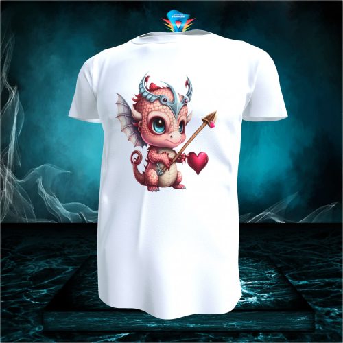 Valentin napi póló - sárkányos #004